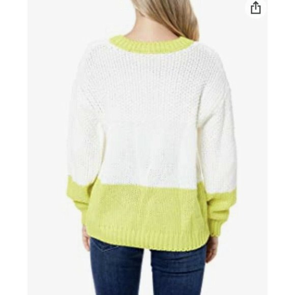 NEW Elodie Nordstrom Colorblock Crew Neck Sweater - Picture 3 of 10